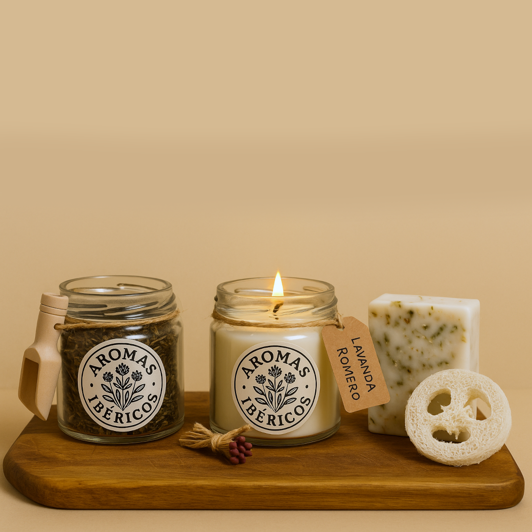 Kit Relajante: Vela, Infusión y Jabón