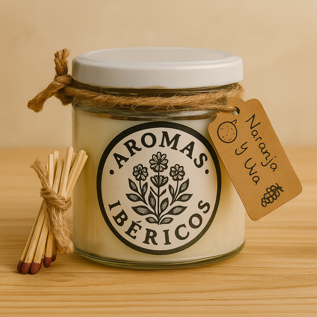 Vela Antioxidante de Naranja y Uva