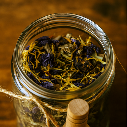 Infusión Antiinflamatoria con Caléndula y Malva