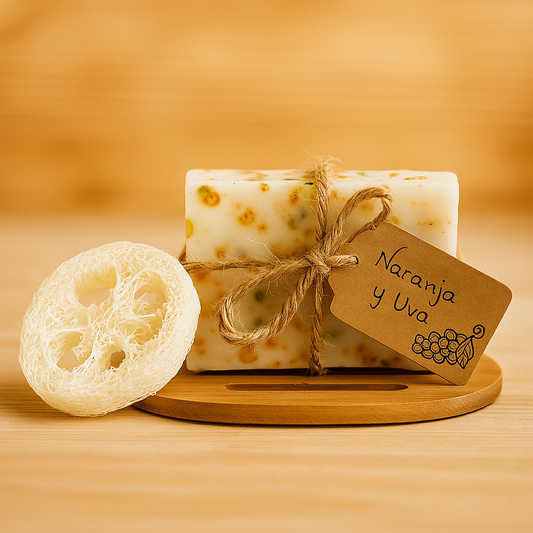 Jabón Antioxidante de Naranja y Uva