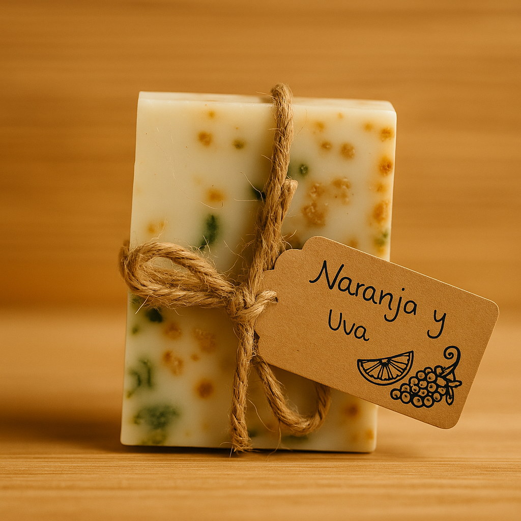 Jabón Antioxidante de Naranja y Uva
